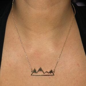 Mountain Necklace- Gold